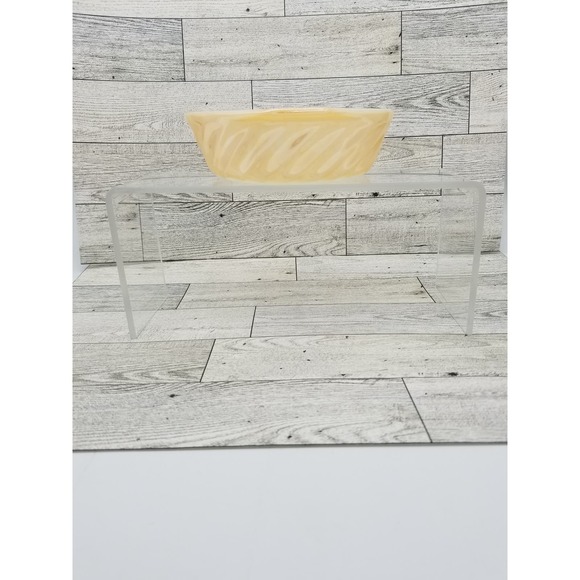 Fire King Peach Lustre Ware Small Casserole Baking Dish 5" Anchor Hocking Vintag - Picture 4 of 11